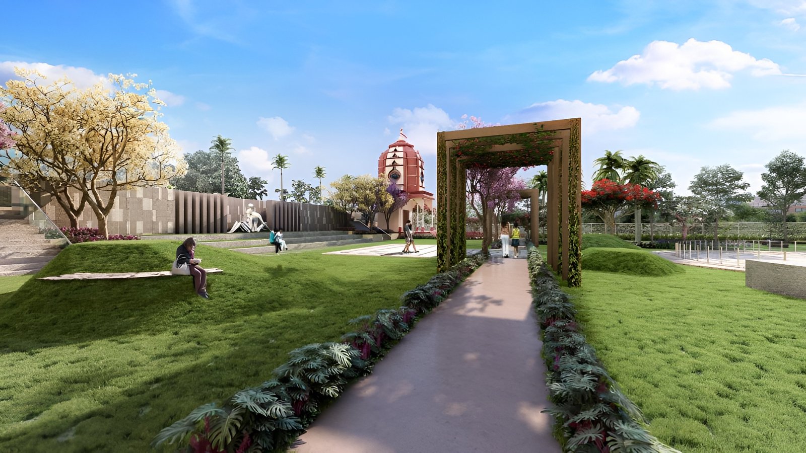 Floral Walkway