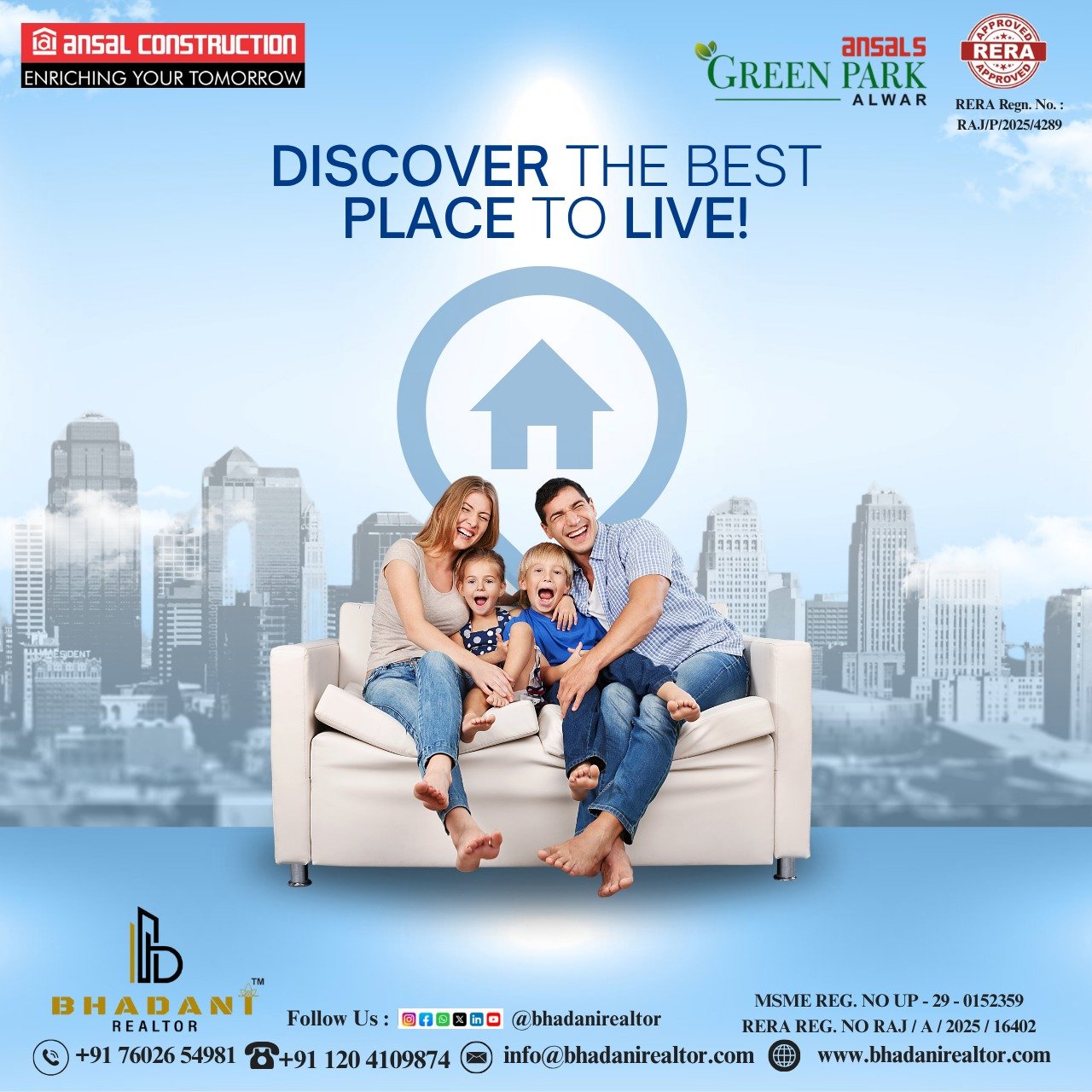 plot for sale in Ansals Green Park