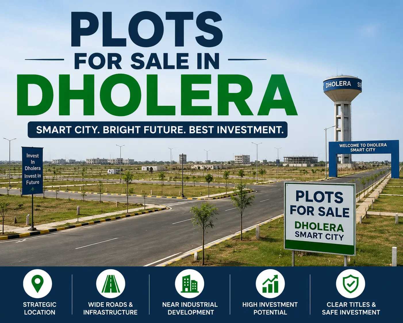 Which are the best plots for sale in Dholera